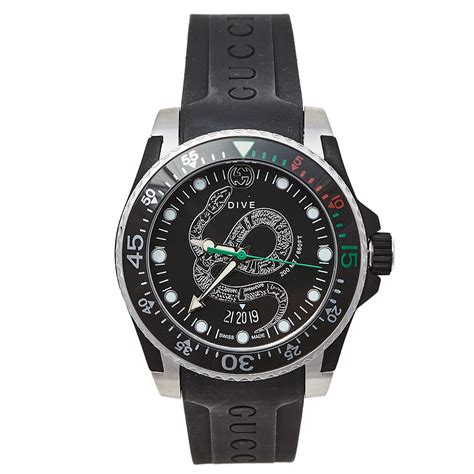 gucci dive watch ladies|gucci snake watch men's.